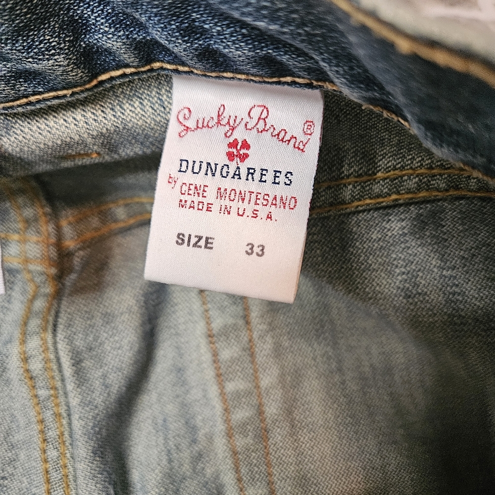 Lucky Brand Faded Blue Straight-Leg Jeans 100% Cotton - Picture 4 of 13